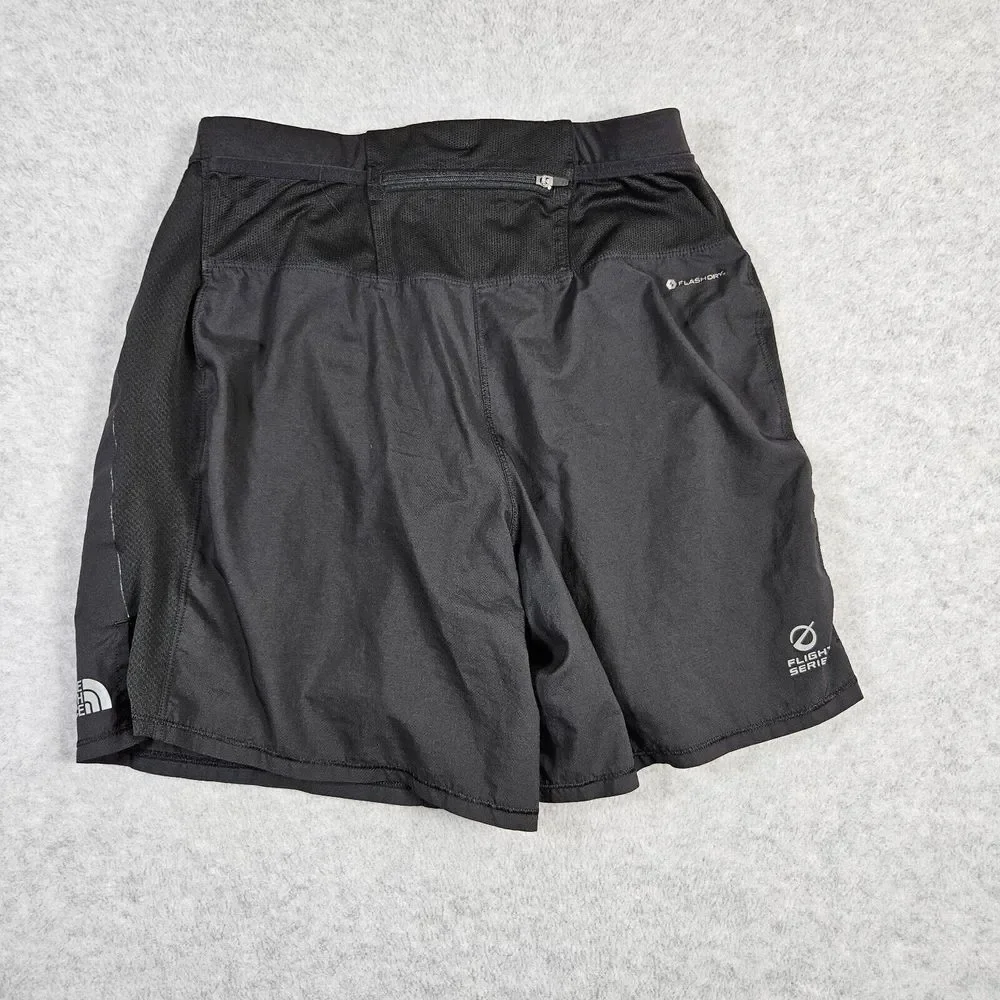 The North Face Men's Black Flash Dry Flight Series Drawstring Active Shorts Sz S